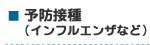 予防接種(インフルエンザなど)